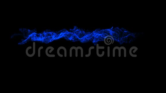 抽象背景蓝色粒子视频的预览图
