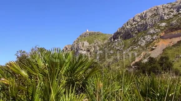 马洛卡岛美丽的山脉视频的预览图