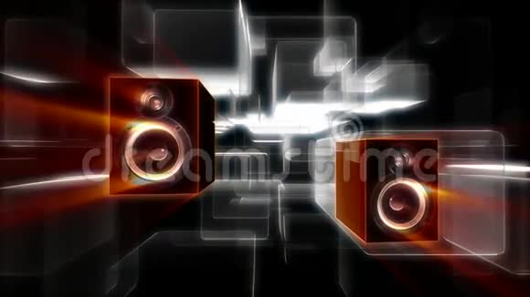 扬声器和方形形状的背景视频的预览图