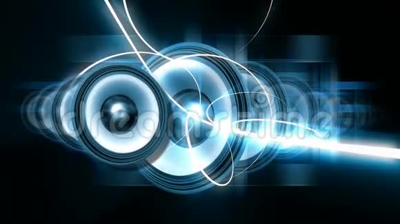 扬声器振动理想的音乐视频视频的预览图