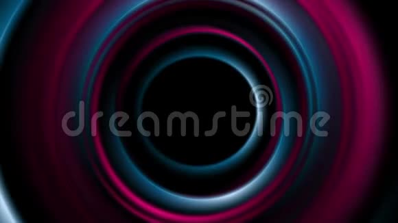 发光的蓝紫色平滑圆圈抽象视频动画视频的预览图