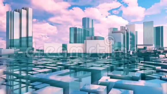 3D城市东京摩天大楼视频的预览图