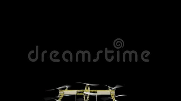 飞行无人机与复制空间的标志和掩蔽通道视频的预览图