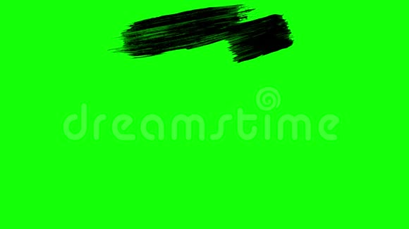 绿色背景上的黑色污渍视频的预览图