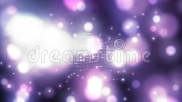 抽象漂亮的bokeh背景运动视频火花耀斑背景现代庆典背景感人紫色薄纱视频的预览图
