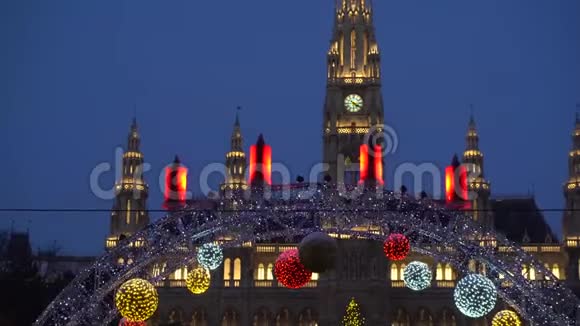 维也纳圣诞市场视频的预览图