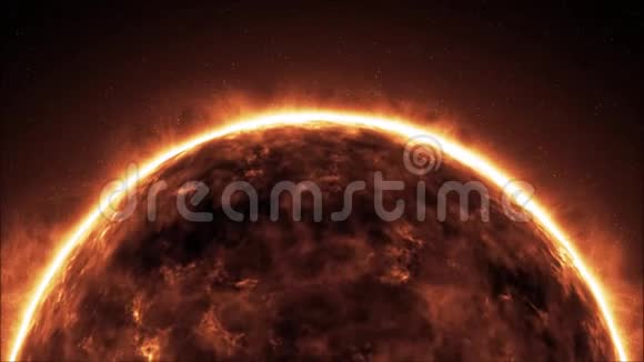 地球燃烧死亡行星世界末日旋转熔岩地球在宇宙循环视频的预览图