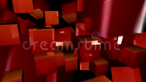 弹跳3D立方体制作成一个奇妙的运动背景视频的预览图