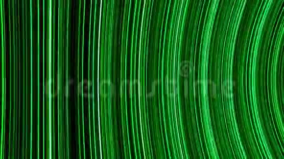 绿光条纹抽象运动背景黄绿垂直照溪梁移动的绿色条纹和视频的预览图