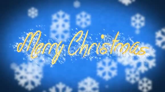 冬季主题圣诞贺词创意闪亮的问候视频的预览图