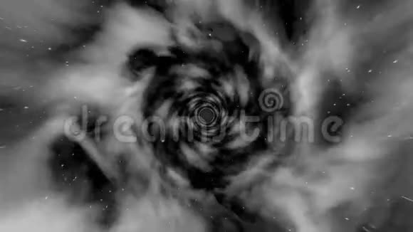 空间暗底带飞白粒子无缝环路动画带有黑色背景恒星的太空尘埃视频的预览图