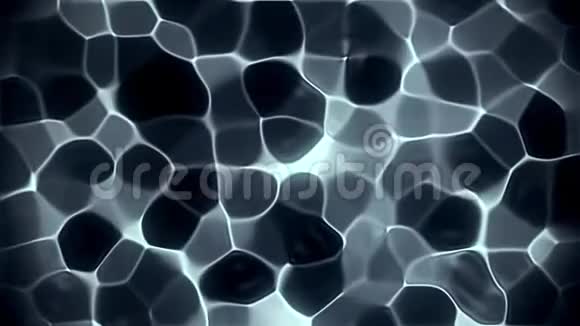 白色抽象能量流体循环运动图形背景视频的预览图