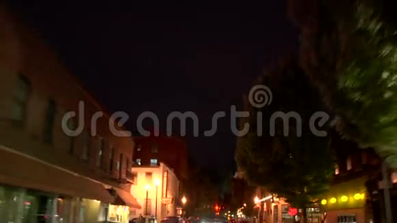 波特兰市驾驶之夜后景视频的预览图