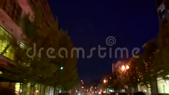 波特兰市驾驶之夜后景视频的预览图