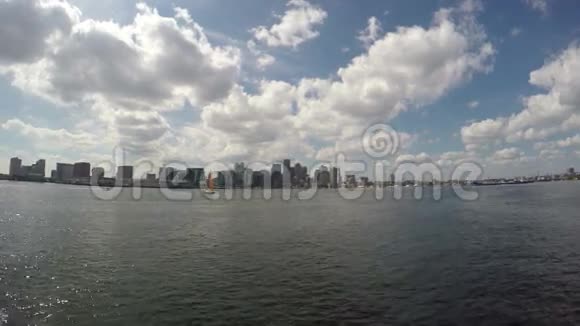 波士顿城市天际线马萨诸塞州在美国视频的预览图