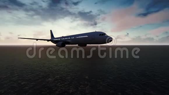 日出时乘飞机飞越太平洋视频的预览图