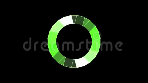 沿顺时针方向旋转的绿圈视频的预览图