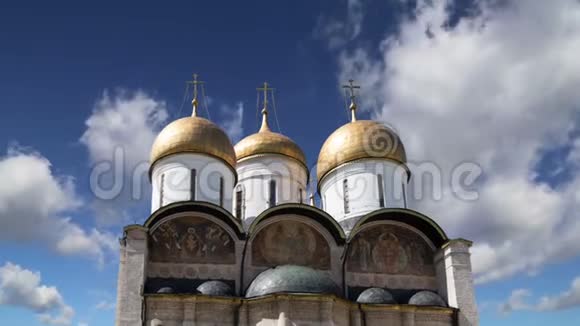 假设一座休眠大教堂一座乌斯彭斯基山顶天空俄罗斯日克里姆林宫内部视频的预览图