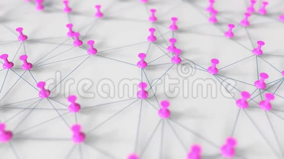 板上构成复杂网络的磁链和线程视频的预览图
