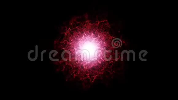 红色等离子能量球视频的预览图