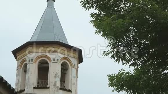 美丽的俄罗斯东正教教堂景色视频的预览图