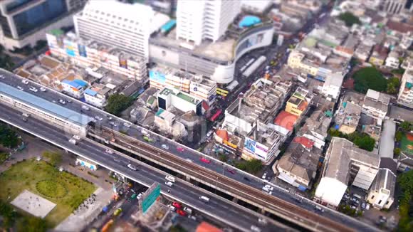 曼谷交通和建筑高速视频视频的预览图