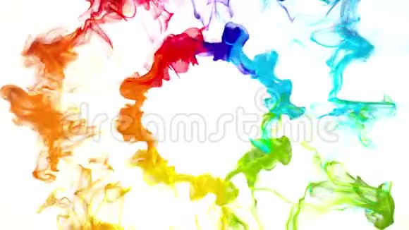 多次发光的彩色粒子脉动冲击波爆炸视频的预览图