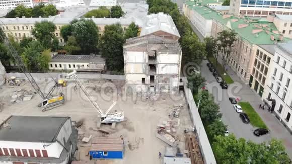圣彼得堡4K新建筑空中录像视频的预览图