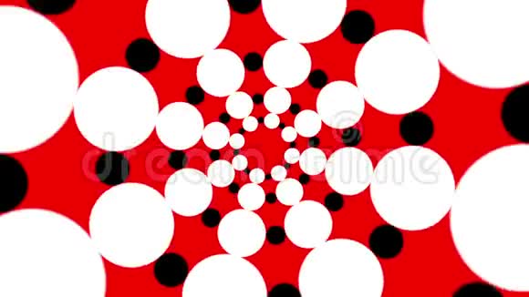 黑白圆点旋转的背景视频的预览图