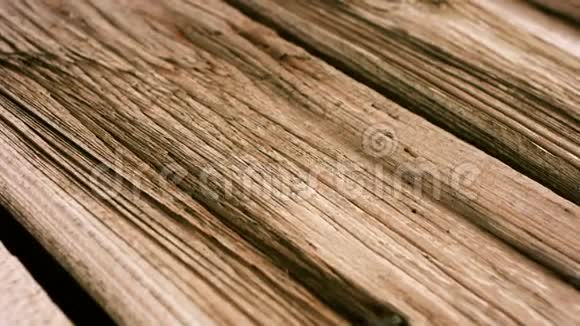 古木木板表面古木质地宏观视频的预览图