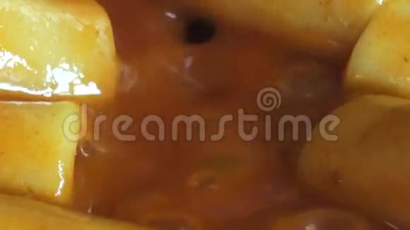 面条意大利面番茄酱食品意大利菜视频的预览图