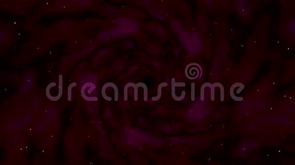 红色抽象动画隧道红色空间管运动的抽象动画视频的预览图