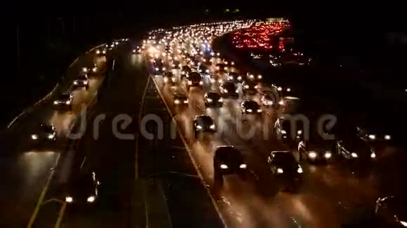 洛杉矶晚高峰时段交通视频的预览图