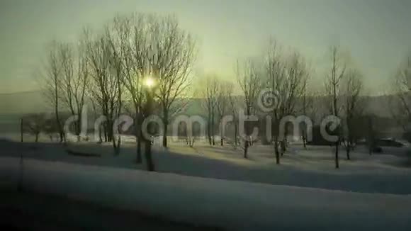 雪地滑雪场景观视频的预览图