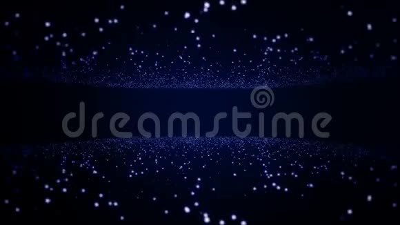 粒子蓝色抽象光运动标题技术动画循环背景视频的预览图