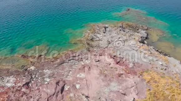 未居住的处女岛是由火山活动造成的野生小海鸥之家视频的预览图
