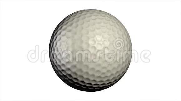 高尔夫球与特殊图案隔离高尔夫球球视频的预览图
