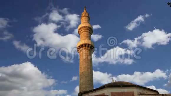 希腊罗得斯老城清真寺视频的预览图