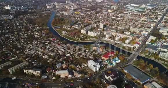 科罗皮夫尼茨基的城市景观鸟瞰图前名字基洛沃格勒视频的预览图