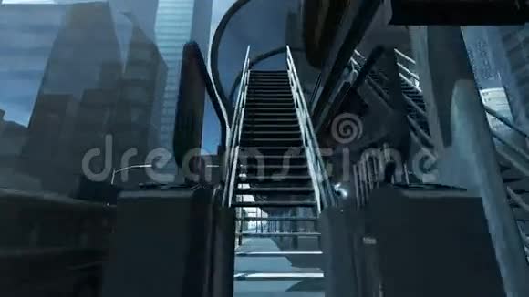 现代城市4K单轨车站视频的预览图