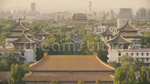 北京城市景观全景传统民居视频的预览图