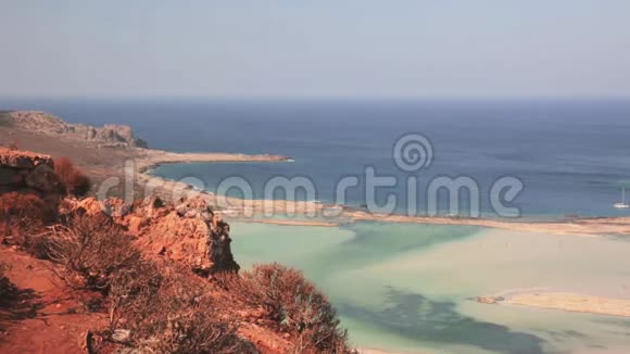 克里特岛上的巴洛斯拉古尼希腊视频的预览图
