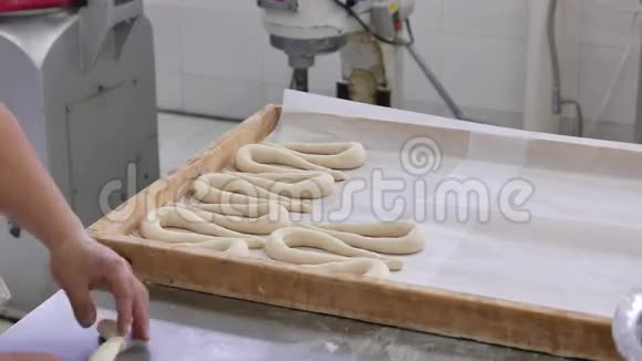 工业面包店的工人视频的预览图