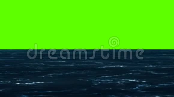 绿色屏幕上的小波浪视频的预览图