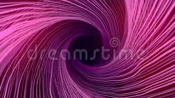 抽象颗粒螺旋隧道数字动画三维渲染4K超高清分辨率视频的预览图