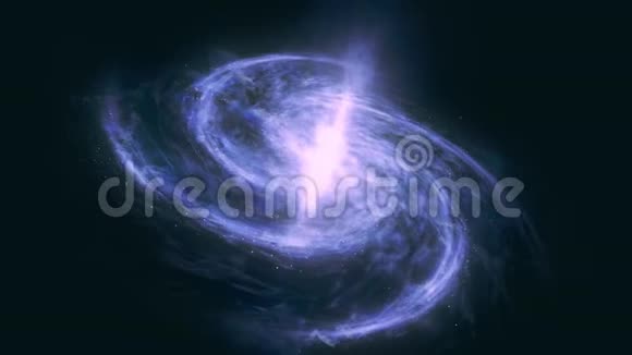 美丽的星空美丽的螺旋星系抽象背景视频的预览图