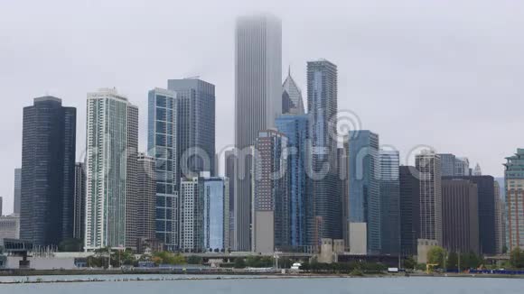 芝加哥市中心4K超高清时间间隔视频的预览图