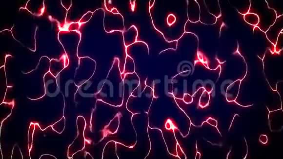 神经元细胞发光突触和神经元细胞发出电子化学信号的三维概念图解视频的预览图