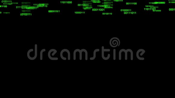 二叉雨8位抽象背景背景绿色数字数字8位数字数据流矩阵效应零视频的预览图