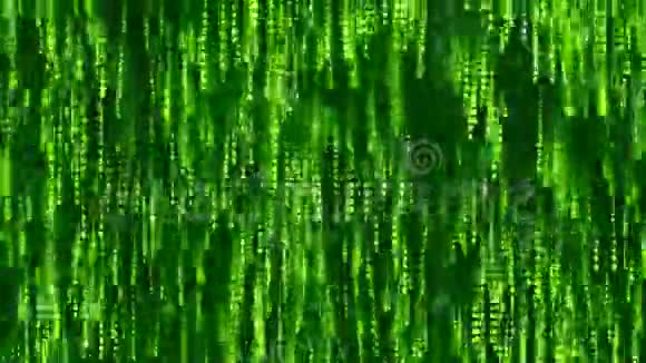 屏幕上的绿色计算机代码可循环运动背景视频的预览图